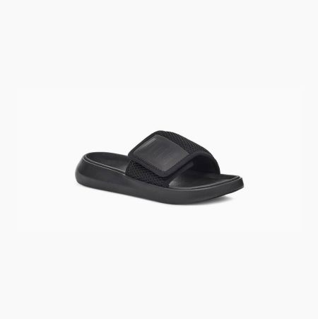 UGG LA Light Black Slides for Women (KIJC93860)